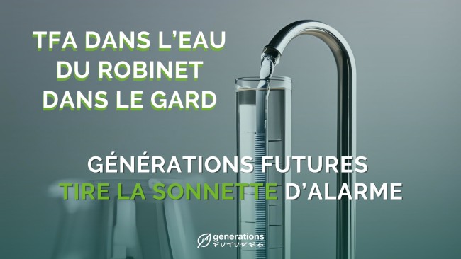 Pollution importante au TFA, un polluant éternel #PFAS, dans l’eau potable dans le Gard