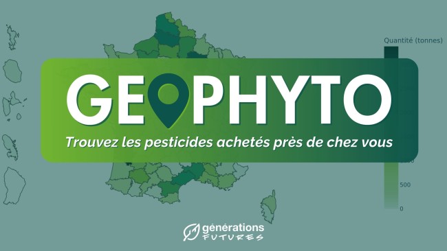 Géophyto : la carte des achats des pesticides