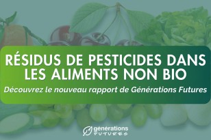 Nouveau rapport de Générations Futures sur les résidus de pesticides dans les aliments végétaux non bio vendus en France