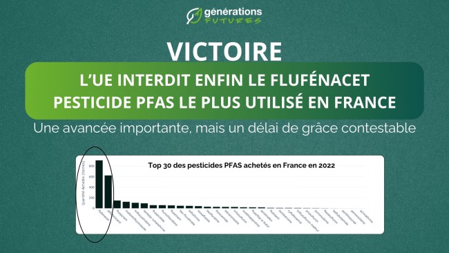 Victoire : L’UE interdit enfin le flufénacet, pesticide PFAS le plus utilisé en France